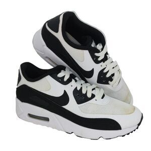 NIKE Air Max 90 Ultra 2.0 Boys Black & White Sneakers - Size: 4 1/2Y